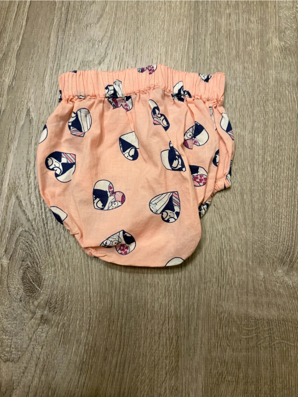 Baby Little Marc Jacobs Peach Heart Bloomers/Diaper Cover- NWOT- 3 Months